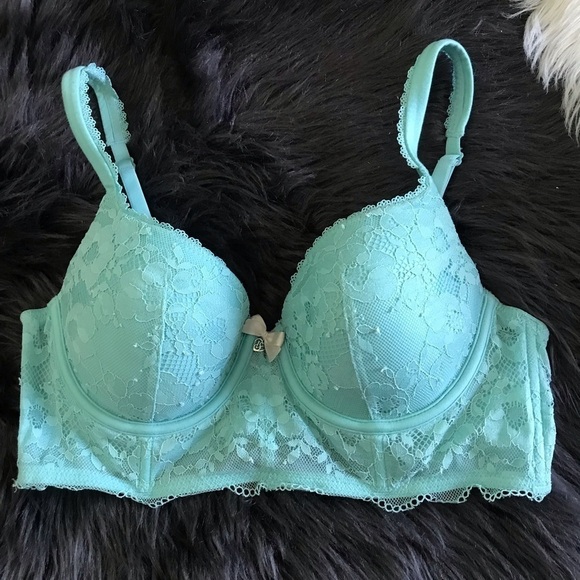Victoria’s Secret Lined Demi Buste double teal - Picture 1 of 5